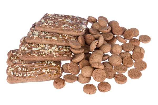 Speculaas와 생강 너트, 네덜란드 과자 — 스톡 사진