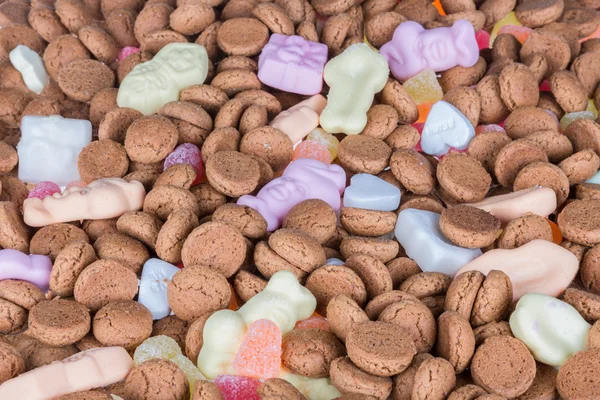 オランダのジンジャー ナッツやお菓子の背景 — ストック写真