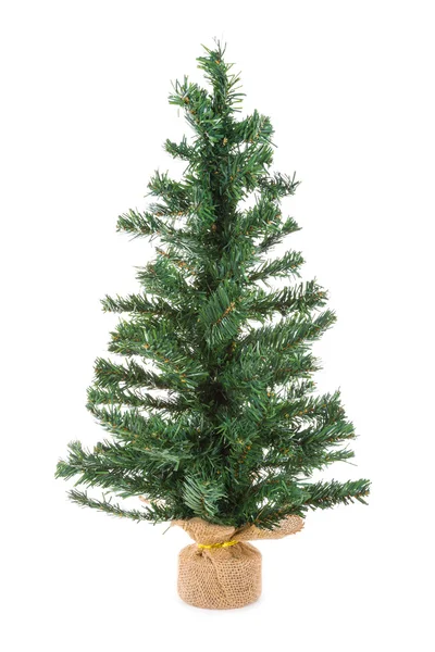 Vánoční strom izolované na bílém — Stock fotografie