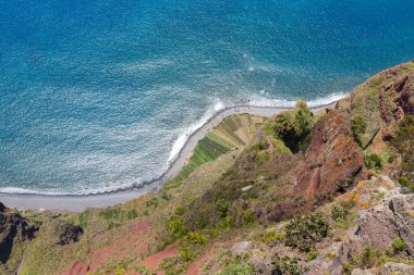 kayalıklarla gabo girao madeira Adası, Portekiz