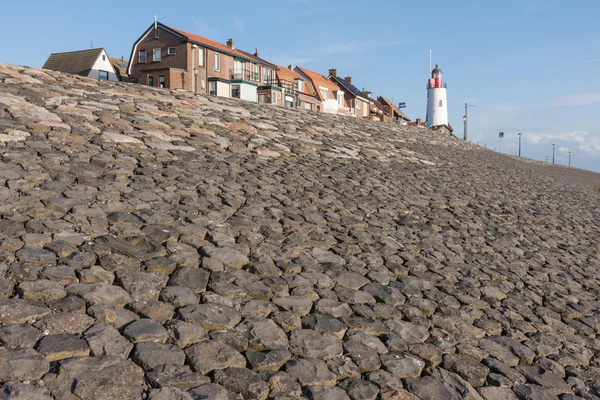 Breakwater of Urk ,fishing village in the Netherlands — Stock Photo, Image