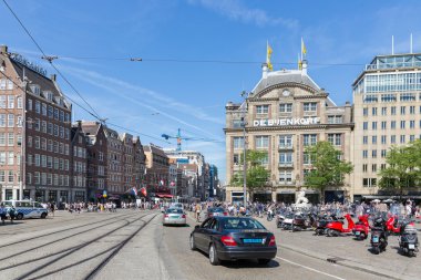 Başkentin Hollanda Amsterdam Merkez plaza