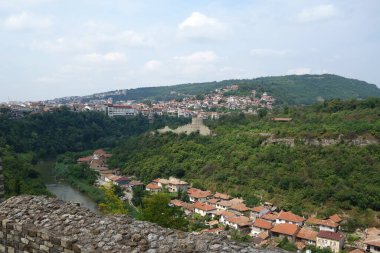 Antik Bulgar kasabasının dağdan görünüşü