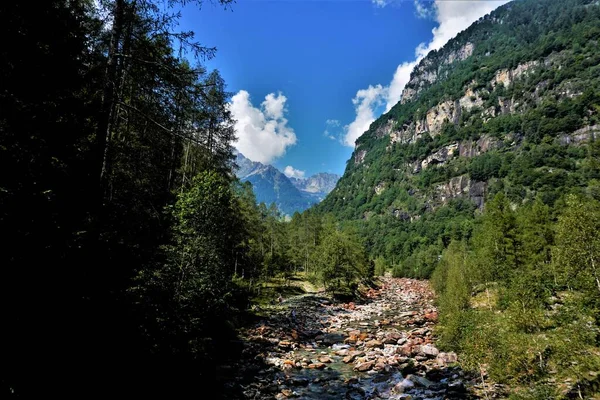 Vackert Landskap Verzasca Dalen Ticino Schweiz — Stockfoto