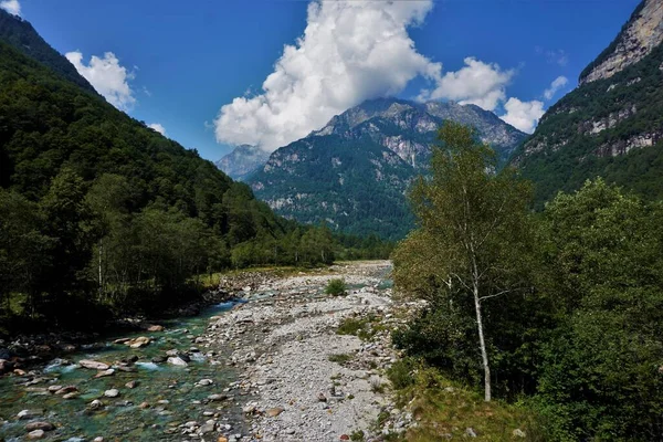 Typische Landschaft Verzasca Tal Tessin Schweiz — Stockfoto