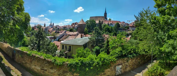 Vista Panorámica Del Centro Bautzen Sajonia Alemania Imagen de stock