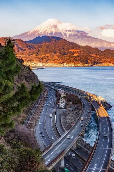 Fuji Mountain Sattatoge Pass Tomei Expressway Shimizu Shizuoka Japonsko — Stock fotografie