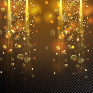 Vektör izole bir projektör. Işık efekti