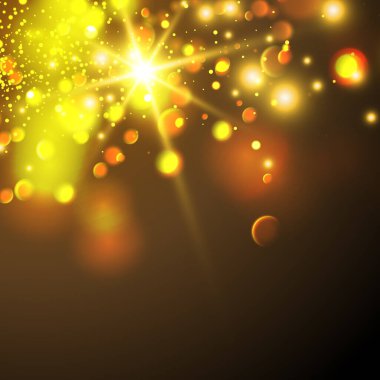 İzole edilmiş projektör ışığı. Işık etkisi. Şeffaf güneş ışığı. 