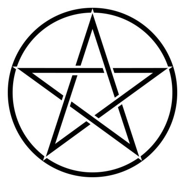 Pentagram simge vektör