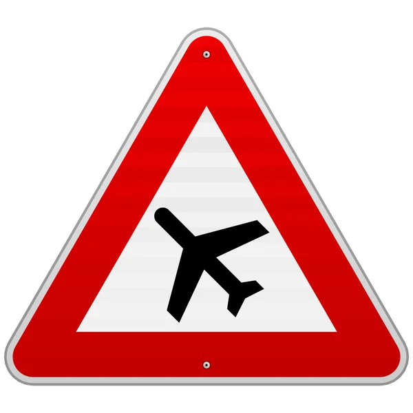 Panneau routier aéroport — Image vectorielle