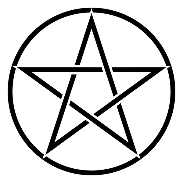 Pentagram symbool vector — Stockvector