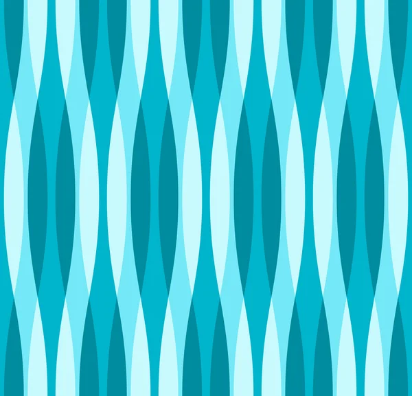 Turkos blå och vit vågig bakgrund — Stock vektor