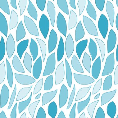 kesintisiz mavi yaprağı deseni