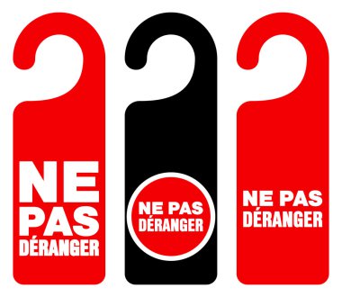 Ne pas deranger işaretleri rahatsız etmeyin