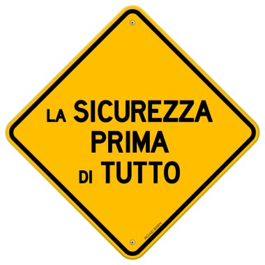 Tek la sicurezza prima di tutto işareti