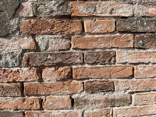 Mur Starożytnych Cegieł Koncepcja Tła Tapety Struktury — Zdjęcie stockowe