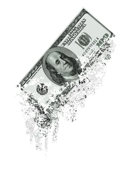 ABD yüz dolar Not sığ parçaları dağılmakta