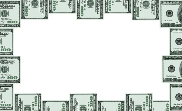 Fotoğraf çerçevesi yüz doları notları