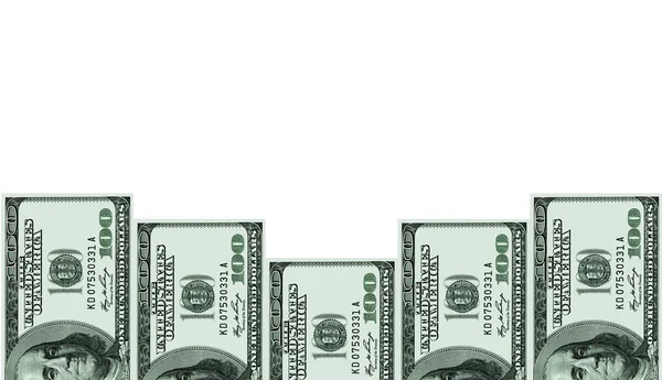 Beyaz üzerine ABD Doları