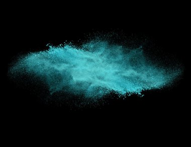 Beyaz arkaplanda izole edilmiş renkli toz