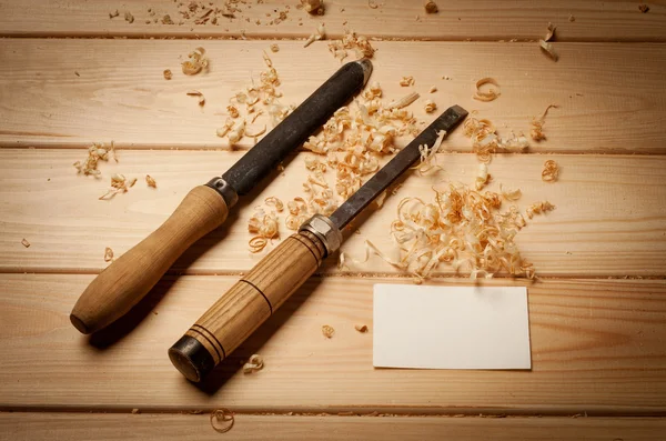 Old carpenters tools for working with wood — Stock Photo, Image