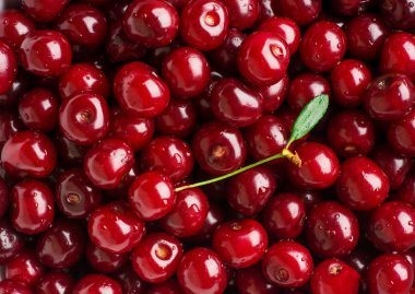 Kırmızı olgun lezzetli kiraz arka plan