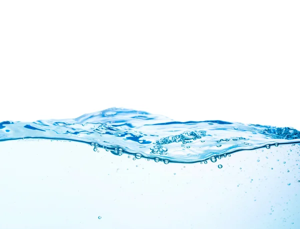 Water and air bubbles over white — Stock Photo, Image