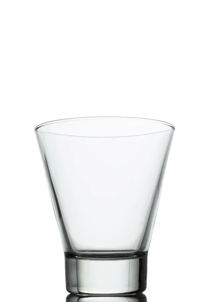 Empty water glass on white — Stock Photo, Image