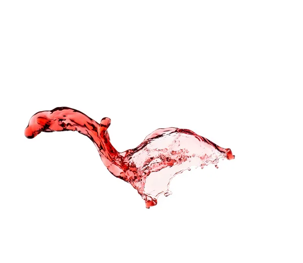 Wine splash isolated on white background — Stock Photo, Image