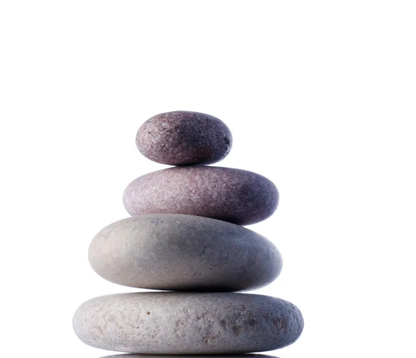 Rocas aisladas en blanco dentro del estudio . — Foto de Stock