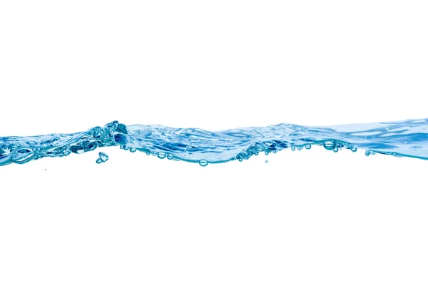 Ola de agua aislada sobre fondo blanco —  Fotos de Stock