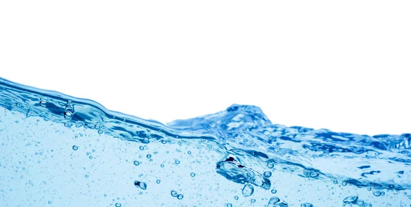 Vatten och luft bubblor över vit bakgrund — Stockfoto