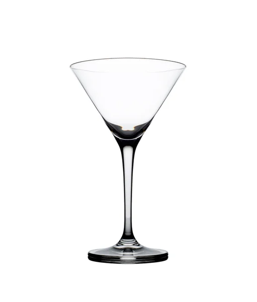 Empty martini glass isolated on the white . — Stock Photo, Image