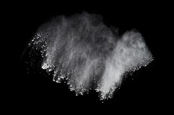 Abstract design of white powder cloud against dark background — Stock Photo, Image