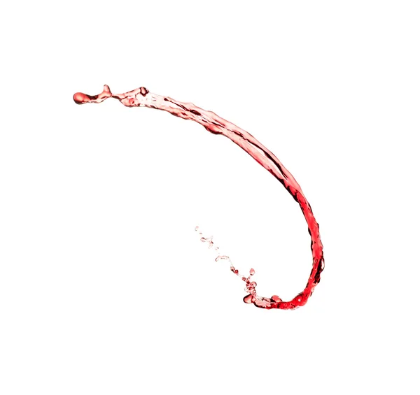 흰 바탕에 격리되어 있는 붉은 포도주 분포도 — 스톡 사진