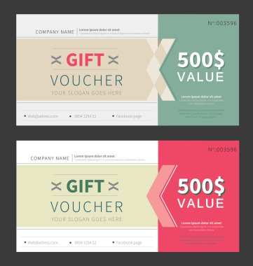 Hediye çeki şablonu