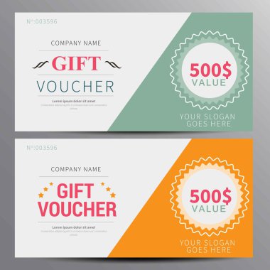 Hediye çeki, kupon şablonu