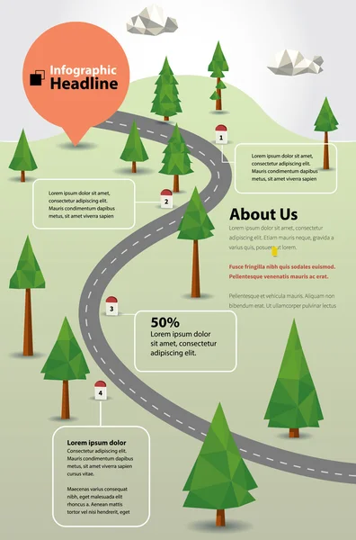 Infografik zur Ökologie — Stockvektor