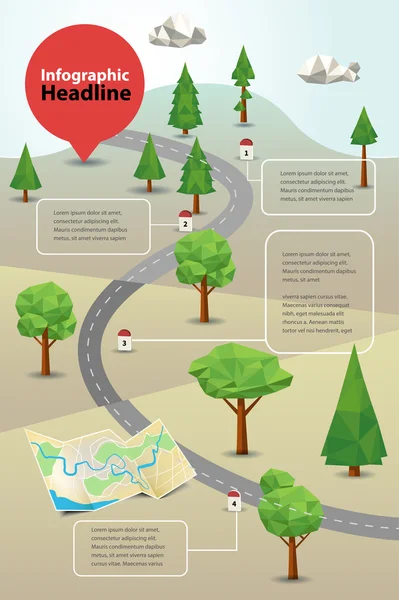 Infografik zur Ökologie — Stockvektor