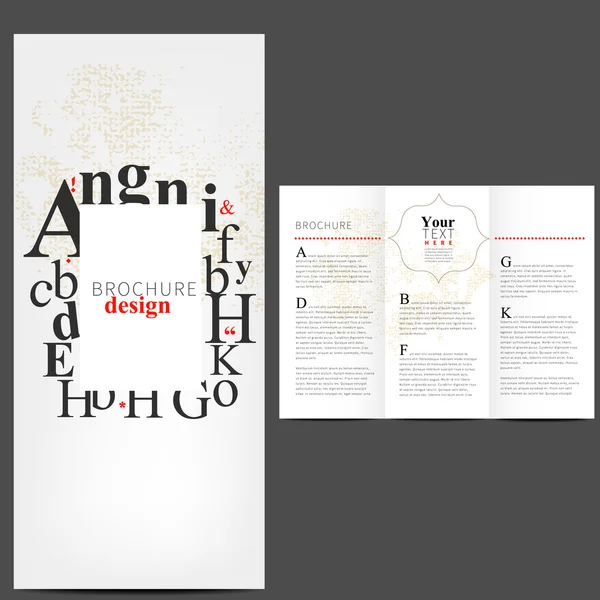 Enkel broschyr Layout Design — Stock vektor