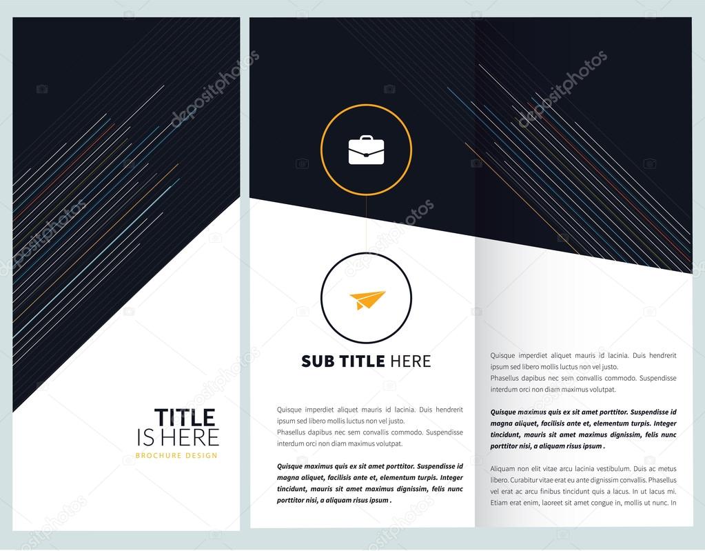 Brochure template design