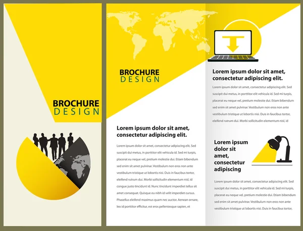 Vector brochure lay-outontwerp — Stockvector