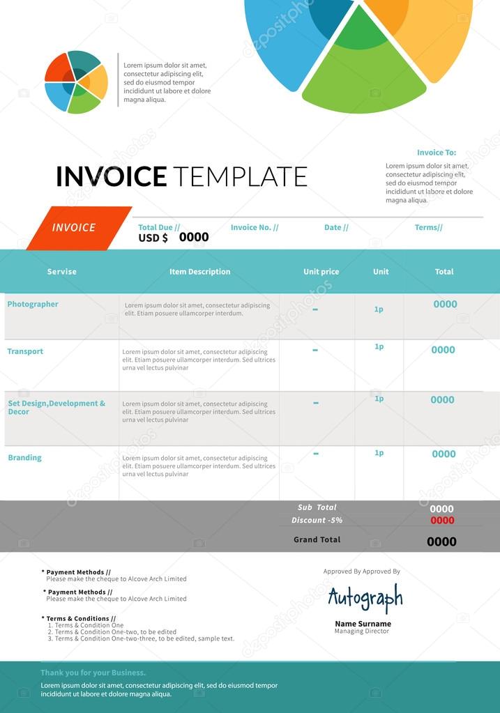 Invoice template design