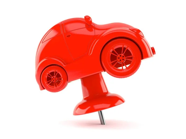 Κόκκινο Αυτοκίνητο Μικρογραφία — Φωτογραφία Αρχείου