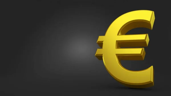 Euron Valuta Grå Bakgrund Illustration — Stockfoto