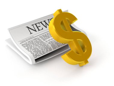 Gazete ile dolar parası