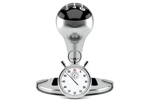 Versnellingsbak Met Stopwatch — Stockfoto