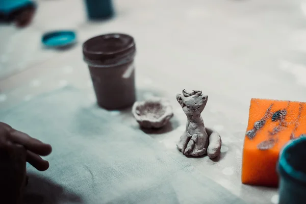 Children's hands sculpts — Stock Photo, Image