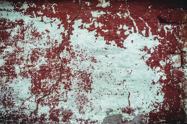 Struttura intemperie di macchiato vecchio marrone scuro e rosso mattone muro di sfondo — Foto Stock
